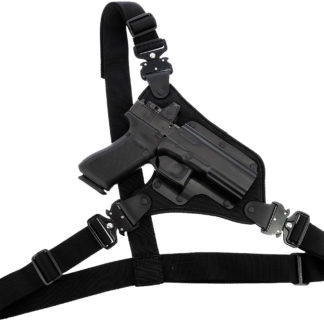 Galco HR186B High Ready Chest Holster Fits Chest Up To 58" Black/ Fits Ruger Alaskan