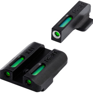 TruGlo TGTG13KA1A TFX  Black | Green Tritium & Fiber Optic White Outline Front Sight Green Tritium & Fiber Optic Rear Sight Kahr Arms