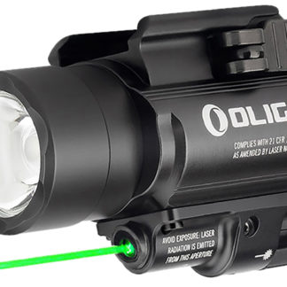 Olightstore Usa Inc BALDRPROBK1 Baldr Pro  Black Anodized 300/500/1,350 Lumens White LED Green Laser