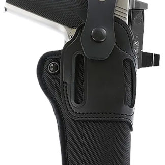 Galco SA95RB Switchback Strongside Crossdraw Belt Black Hybrid Leather-Synthetic Ambidextrous