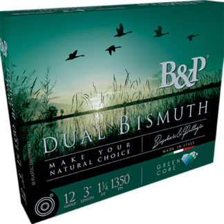B&p Ammunition 12B5DB43 Dual Bismuth  12Gauge 2.75" 1 1/5oz Bismuth 3/4Shot 10 Per Box/10 Case