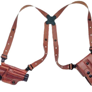 Galco MC290B Miami Classic Shoulder System Shoulder Fits Chest Up To 56" Black Leather Fits Kahr Arms Right Hand