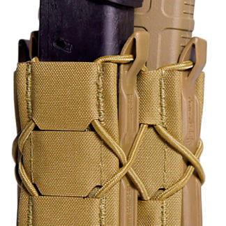 High Speed Gear 24DD00CB TACO Gen 2 Double Decker Coyote Brown Nylon MOLLE Compatible w/ Rifle/Pistol