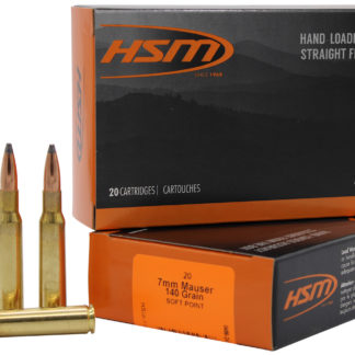 HSM 7MAUSER6N   7mmMauser 140gr Soft Point 20 Per Box/20 Case