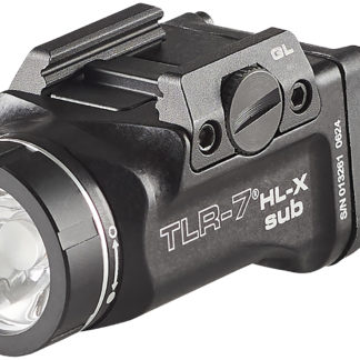 Streamlight 69503 TLR-7 HL-X SUB USB  Black 6000 Series Aluminum Glock 43x/48 1000 Lumens