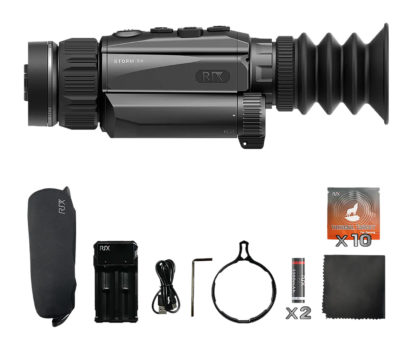 Rix Optics  (visir Inc) RIXSTORMS6 Storm S6 Thermal Black 3.5x35mm, Multi Reticle, 2x Zoom, 640x480, 12 Microns, 50 Hz Resolution