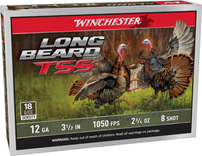 Winchester Ammo LBTSS12L8 Long Beard TSS  12Gauge 3.50" 2 3/4oz Tungsten 8Shot 5 Per Box/10 Case