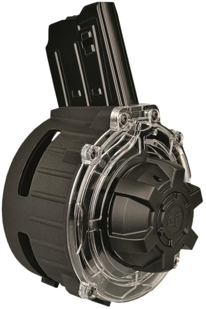 Gforce Arms GFDRUM2012 Drum Magazine  20rd Drum Fits Akdal MKA 1919 Black Steel/Polymer