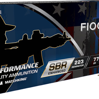 Fiocchi 223SBRD Hyperformance  223Rem 77gr Hollow Point Boat Tail 20 Per Box/10 Case