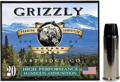 Grizzly Ammo GC44M16   44Mag 300gr Wide Flat Nose Gas Check 20 Per Box/10 Case