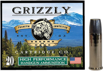 Grizzly Ammo GC44M19   44Mag 320gr Wide Long Nose Gas Check 20 Per Box/10 Case