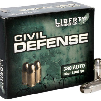 Liberty Ammunition  Civil Defense  380ACP 50gr 20 Per Box/10 Case