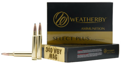 Weatherby B340225TTSX Select Plus  340WthbyMag 225gr Barnes Tipped TSX Lead Free 20 Per Box/10 Case