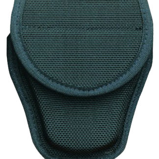 Bianchi 17390 7300 Covered Handcuff Case Standard Linked Handcuffs Accumold Black Basketweave 2.25" Hook & Loop