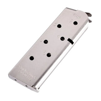 CMC Products 14120 Match Grade  7rd 45 ACP Fits 1911 Officer Stainless Steel