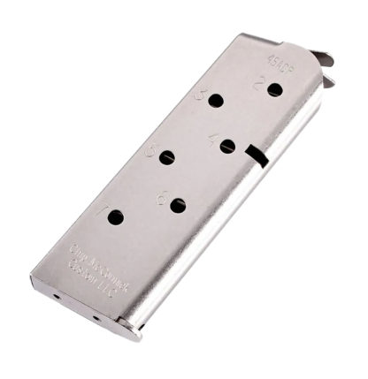 CMC Products 14120 Match Grade  7rd 45 ACP Fits 1911 Officer Stainless Steel