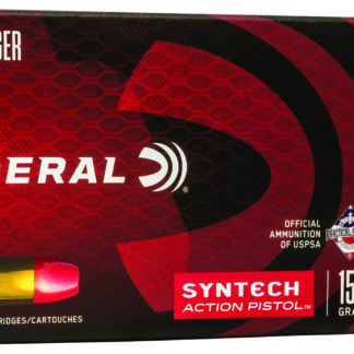 Federal AE9SJAP1 American Eagle Syntech Action Pistol  9mmLuger 150gr Total Syntech Jacket Flat Nose 50 Per Box/10 Case
