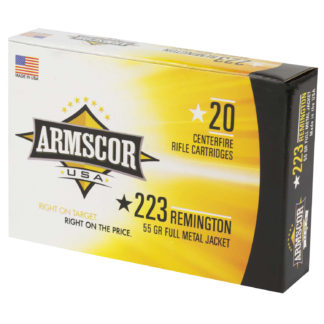 Armscor FAC2231N USA  223Rem 55gr Full Metal Jacket 20 Per Box/50 Case