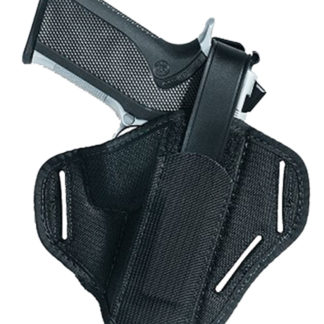 Uncle Mike's 86010 Super  OWB Size 01 Black Kodra Nylon Belt Slide Fits Medium Autos Fits 3-4" Barrel Ambidextrous