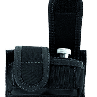 Uncle Mike's 88281 Universal SpeedLoader Mag Pouch Double Black Kodra Nylon Hook & Loop 38 Cal 45 Cal Belts 2.25" Wide