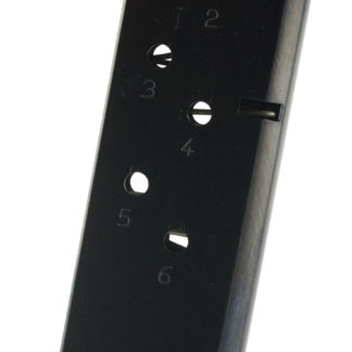 Mec-Gar MGCO4506B Standard  Blued Detachable 6rd 45 ACP for 1911 Officer