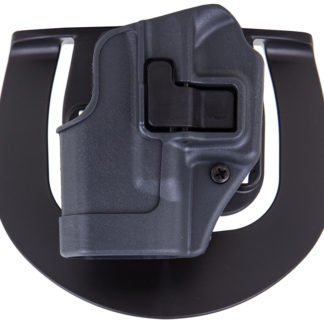 Blackhawk 413501BKR Serpa CQC Sportster OWB Size 01 Gun Metal Gray Polymer Paddle Compatible w/Glock 26/27/33  Right Hand