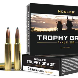 Nosler 60134 Trophy Grade  33Nosler 250gr Nosler Spitzer Partition 20 Per Box/10 Case