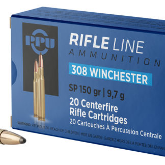 PPU PP3081 Standard Rifle  308Win 150gr Soft Point 20 Per Box/10 Case