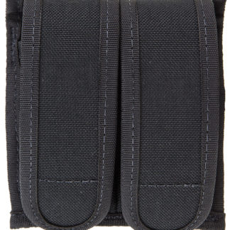 Blackhawk 44AO54BK Universal Mag Case  Double Black Cordura Hook & Loop Belts 2.25" Wide Compatible w/ Double Stack 9mm/40