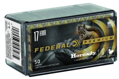 Federal P771 Premium Varmint & Predator 17HMR 17gr Hornady V-Max 50 Per Box/60 Case
