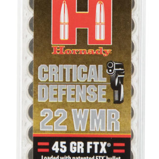 Hornady 83200 Critical Defense  22 WMR 45 gr Flex Tip eXpanding 50 Per Box/ 40 Case