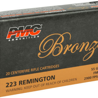 PMC 223A Bronze  223Rem 55gr Full Metal Jacket Boat Tail 20 Per Box/50 Case