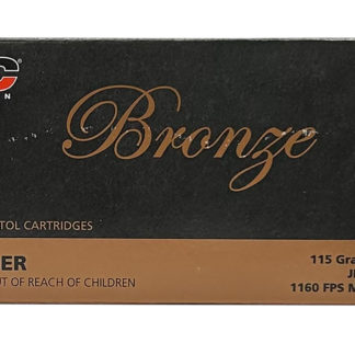 PMC 9B Bronze  9mmLuger 115gr Jacketed Hollow Point 50 Per Box/20 Case