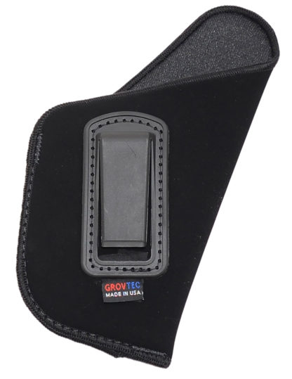 GrovTec US Inc GTHL14116R Inside The Pants  IWB Size 16 Black Suede Belt Clip Fits Large Semi-Auto 3-4" Barrel Right Hand