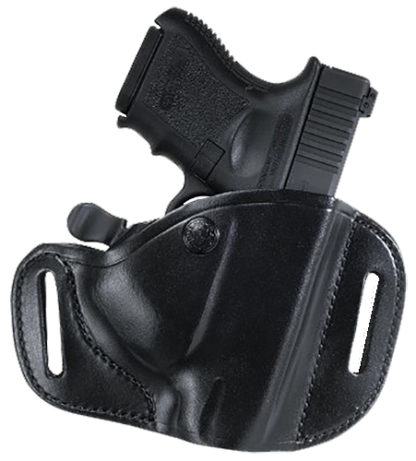 Bianchi 22156 82 CarryLok  OWB Size 11D Black Leather Belt Slide Compatible w/Glock 26/27/Ruger Max-9/Taurus GX4 Belt Up to 1.75" Wide Right Hand