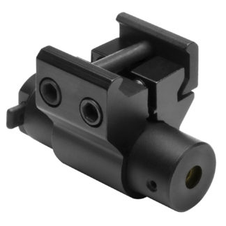 NcStar ACPRLS Compact Red Laser with Weaver Mount  Black Anodized
