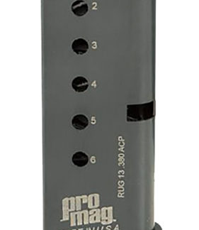 ProMag RUG13 Ruger LCP  6rd 380 ACP Blued Steel