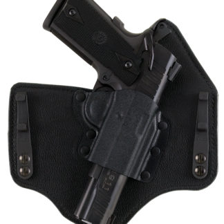 Galco KT228B KingTuk Deluxe IWB Black Kydex/Leather Compatible w/Glock 20/21/29/30 UniClip Mount Right Hand