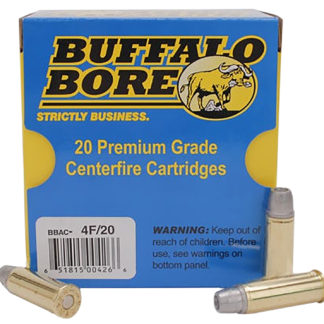 Buffalo Bore Ammunition 4F20 Deer Grenade Strictly Business 44Rem Mag +P 240gr Gas Checked Hollow Point 20 Per Box/12 Case