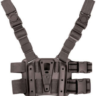 Blackhawk 432000PBK Tactical Holster Platform Black Carbon Fiber Leg Mount Fits Blackhawk Concealment/Duty Holsters
