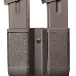 Blackhawk 410610PBK Double Mag Case  Black Polymer Belt Clip Compatible w/ Double Stack 9mm/10mm/40/45/357