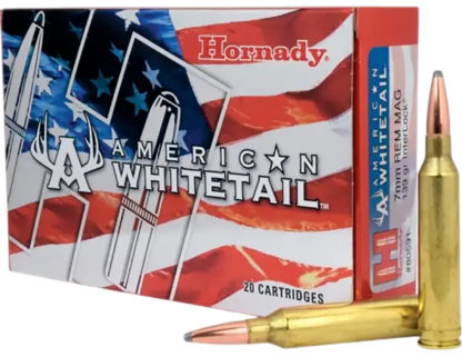 Hornady 80591 American Whitetail  7mmRemMag 139gr InterLock Spire Point 20 Per Box/10 Case