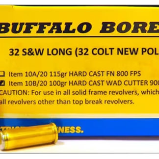 Buffalo Bore Ammunition 18D20 Buffalo-Barnes Strictly Business 500S&W Mag 375gr Barnes VOR-TX XPB Lead Free 20 Per Box/12 Case