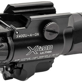 SureFire X400UAGN X400U-A-GN Ultra Black Anodized 1,000 Lumens White LED/Green Laser