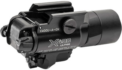 SureFire X400UAGN X400U-A-GN Ultra Black Anodized 1,000 Lumens White LED/Green Laser