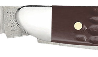 Case 00046 Peanut  2.10"/1.53" Folding Clip/Pen Plain As-Ground Tru-Sharp SS Blade/Brown Jigged Synthetic Handle