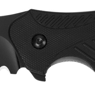 Kershaw 1605CKTST Clash  3.10" Folding Drop Point Part Serrated Black Oxide 8Cr13MoV SS Blade Black Glass-Filled Nylon Handle Includes Pocket Clip