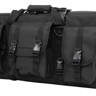 NcStar CVCPD2962B28 VISM Deluxe SubGun Case 28" Black PVC Fabric w/ Exterior Pockets Zippers & Padding for 2 AR or AK Pistols