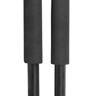 TruGlo TG8920XB Solid-Shot  Bipod 21-40" Collapsible Black Aluminum, Rubberized V-Brace, Twist Lock Adjustable Legs, Includes Carry Case w/Shoulder Strap