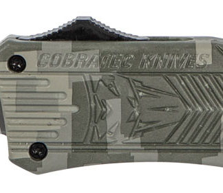 CobraTec Knives MADCCTK1MDS CTK-1  Medium 3" OTF Part Serrated D2 Steel Blade Army DigiCamo Aluminum Handle Features Glass Breaker Includes Pocket Clip